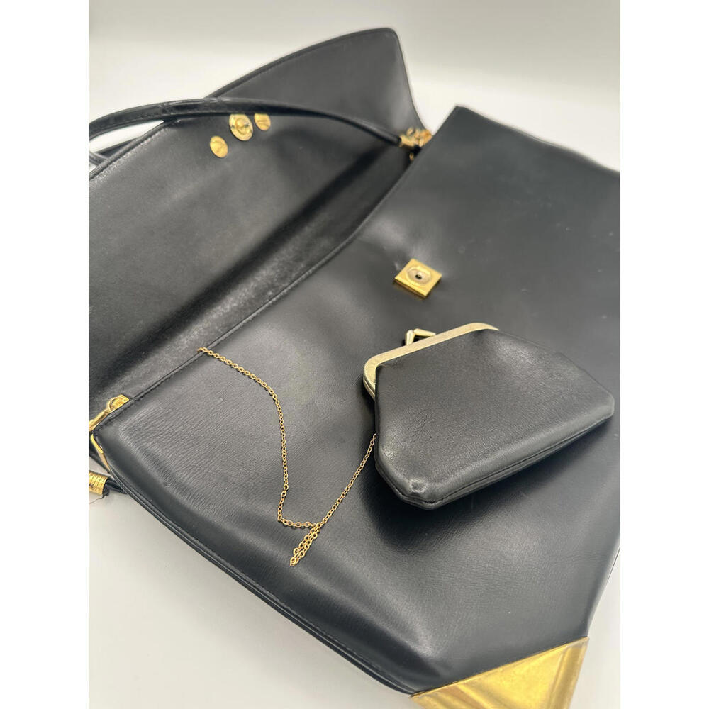 Christian Dior Leather Shoulder Bag CD Logo Plate/Black, GUC - Picture 7 of 13
